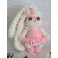Мягкая игрушка заяц Зайка Барби (кролик) с длинными ушами 30 см